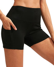 Pocket High Waist Yoga Workout Athletic Calcao Shorts