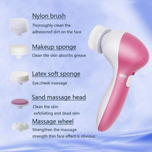 Portable Facial Cleansing Brush  - Pink