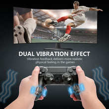 Black Wireless Controller Compatible with PS4, Game Controller Joystick Fits for Playstation 4 Control, with Stereo Headset Jack, Controllers Wireless for Boys/Girls/Kids/Men/Women