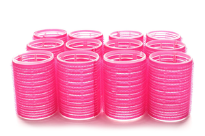 Self Grip Hair Curler Roller 12 Piece Set (Small Size - 2 inch) - Pink