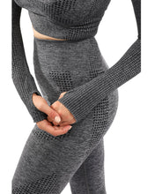Charcoal Fratessa Seamless Long Sleeve Sports Top