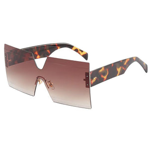 Raina Oversized Square Sunglasses - Brown Tortoise