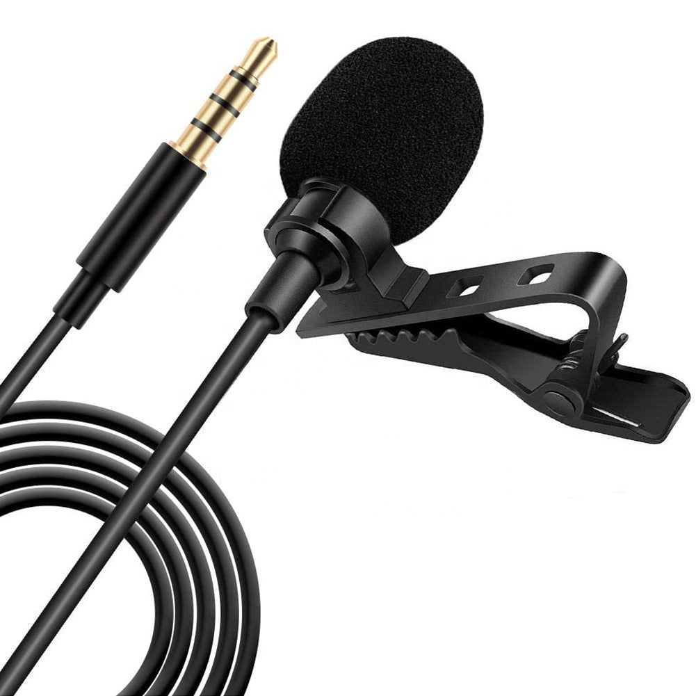Wired Omni-direction Microphone Lavalier Lighting Port Mini Clip Mic Mobile Phone Microphone for IP 11 12 13