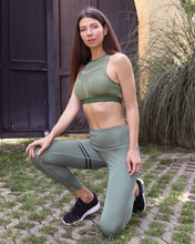 Huntington Set - Leggings & Sports Bra - Olive Green