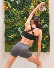 Grey Calcao High Waist With Pocket Athletic Yoga Shorts