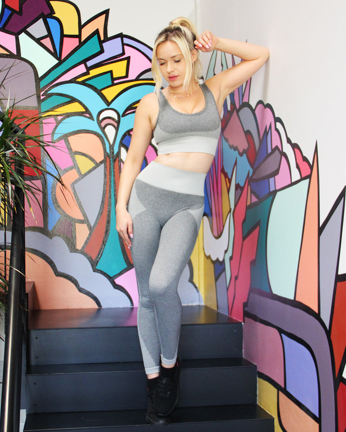 Isalda Seamless Leggings - Grey