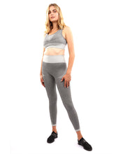 Isalda Seamless Leggings & Sports Bra Set - Grey