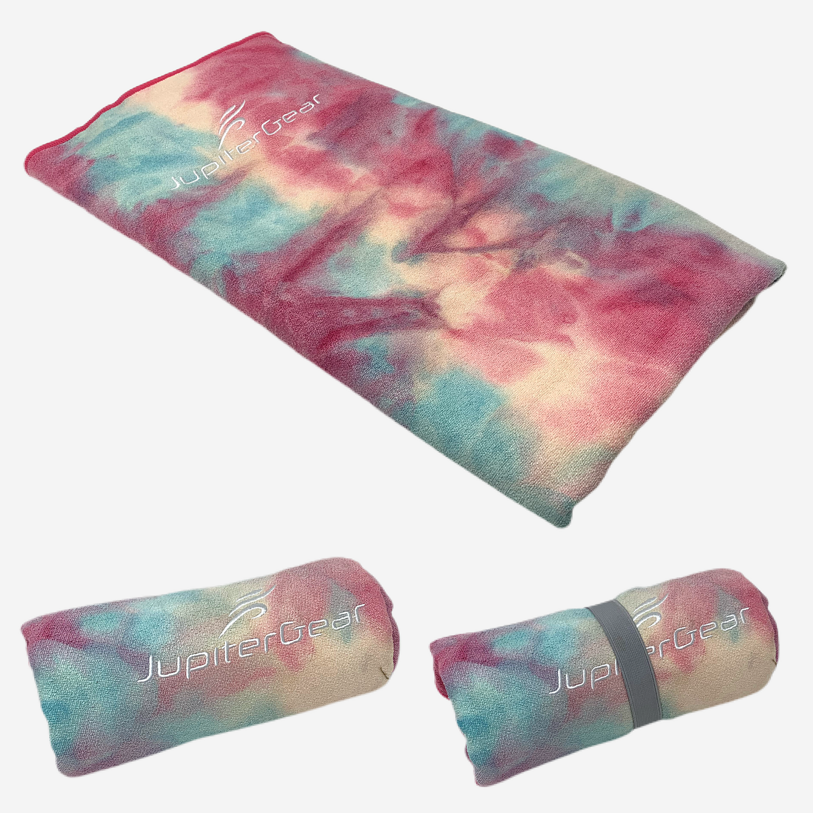 Super Soft & Absorbent Non-Slip Microfiber Tie Dye Yoga Mat Towel