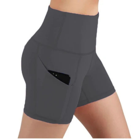 LZYVOO Spandex Shorts for Women with Pockets,Women's High Waisted Yoga  Workout Booty Shorts