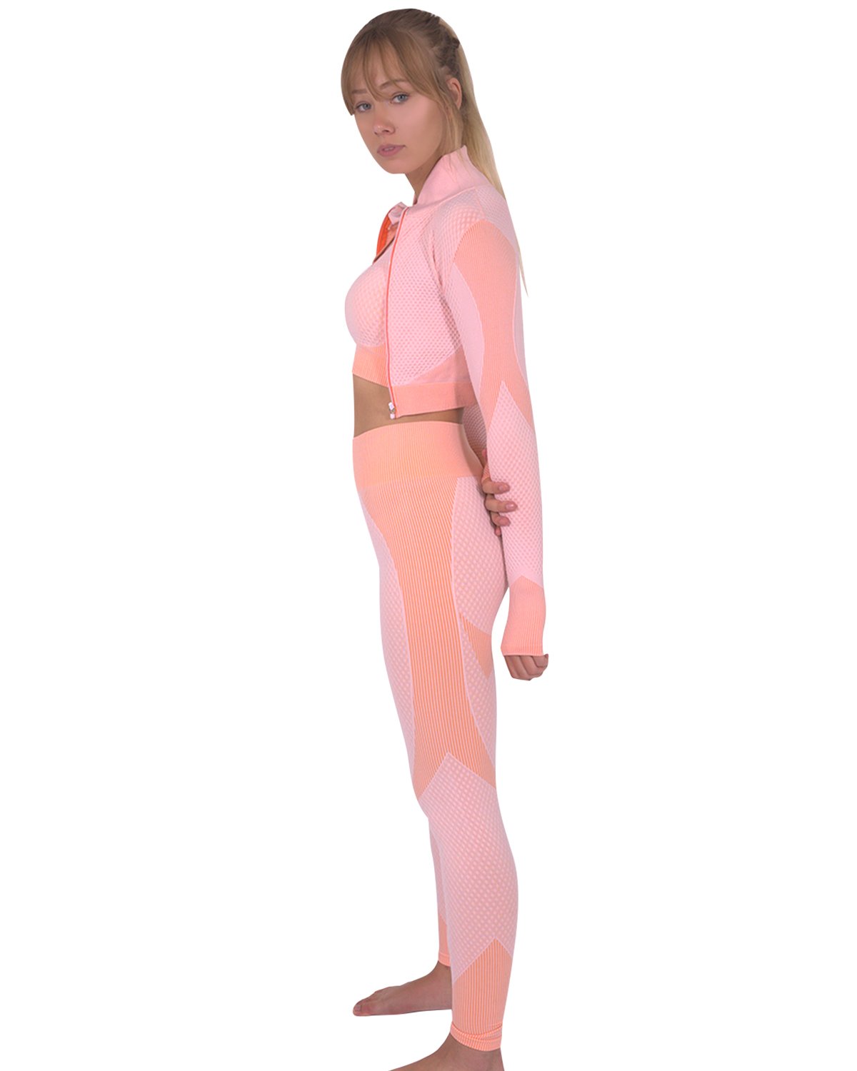 Trois Seamless Sports Bra - Pink