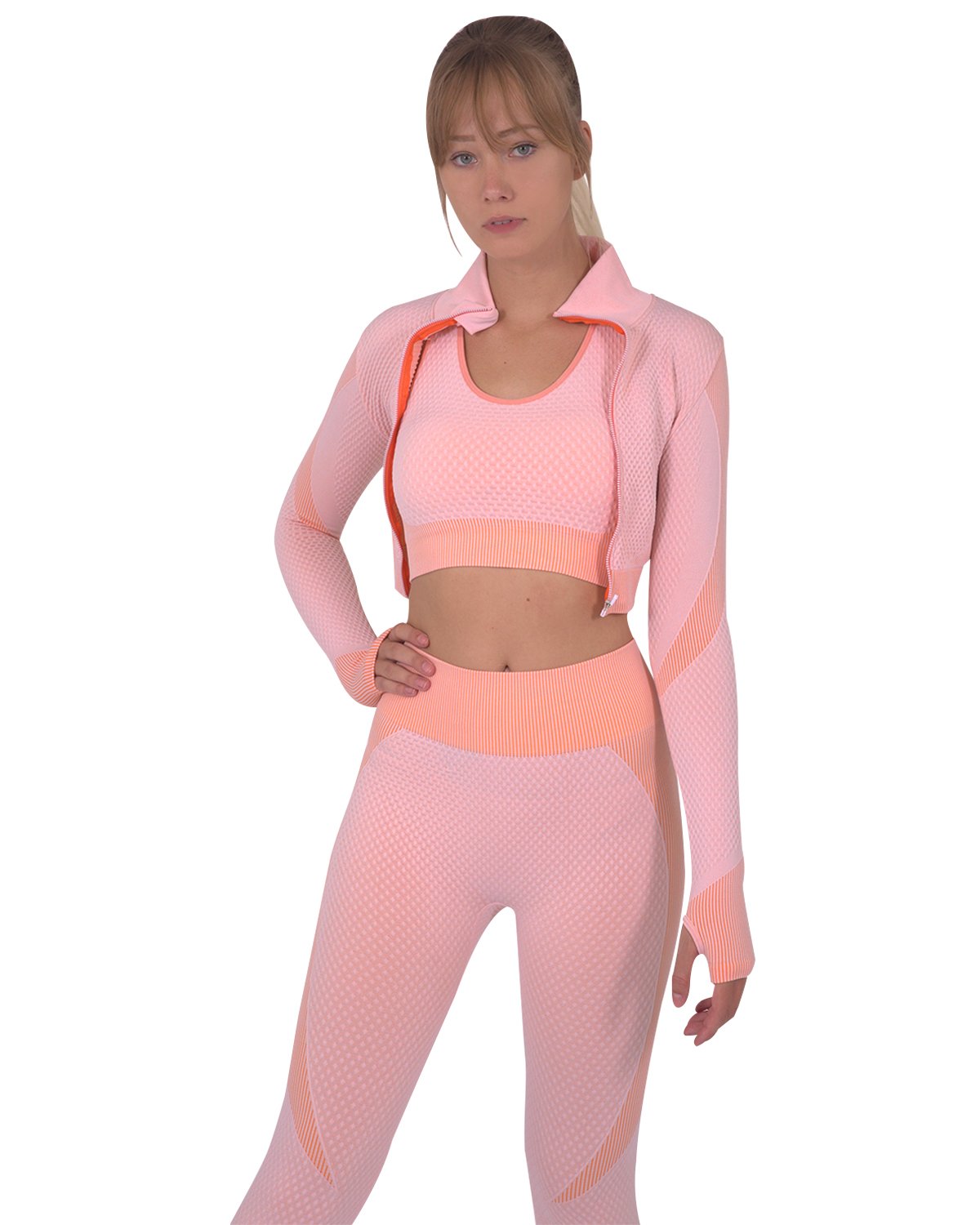 Pink Trois Chic Seamless Sports Jacket