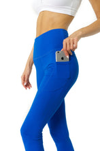 Sky Blue High Waisted Tummy Control Yoga Leggings