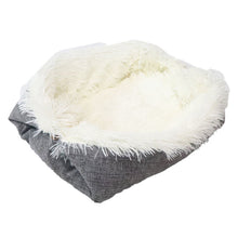 Pet Bed For Cats or Dogs - White And Grey Combination